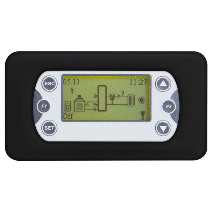 Clima500 temperature controller for hydraulic systems with push buttons