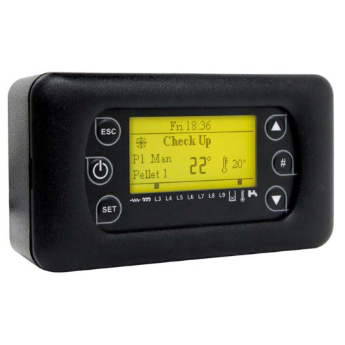 LCD100 remote control panel with LCD display