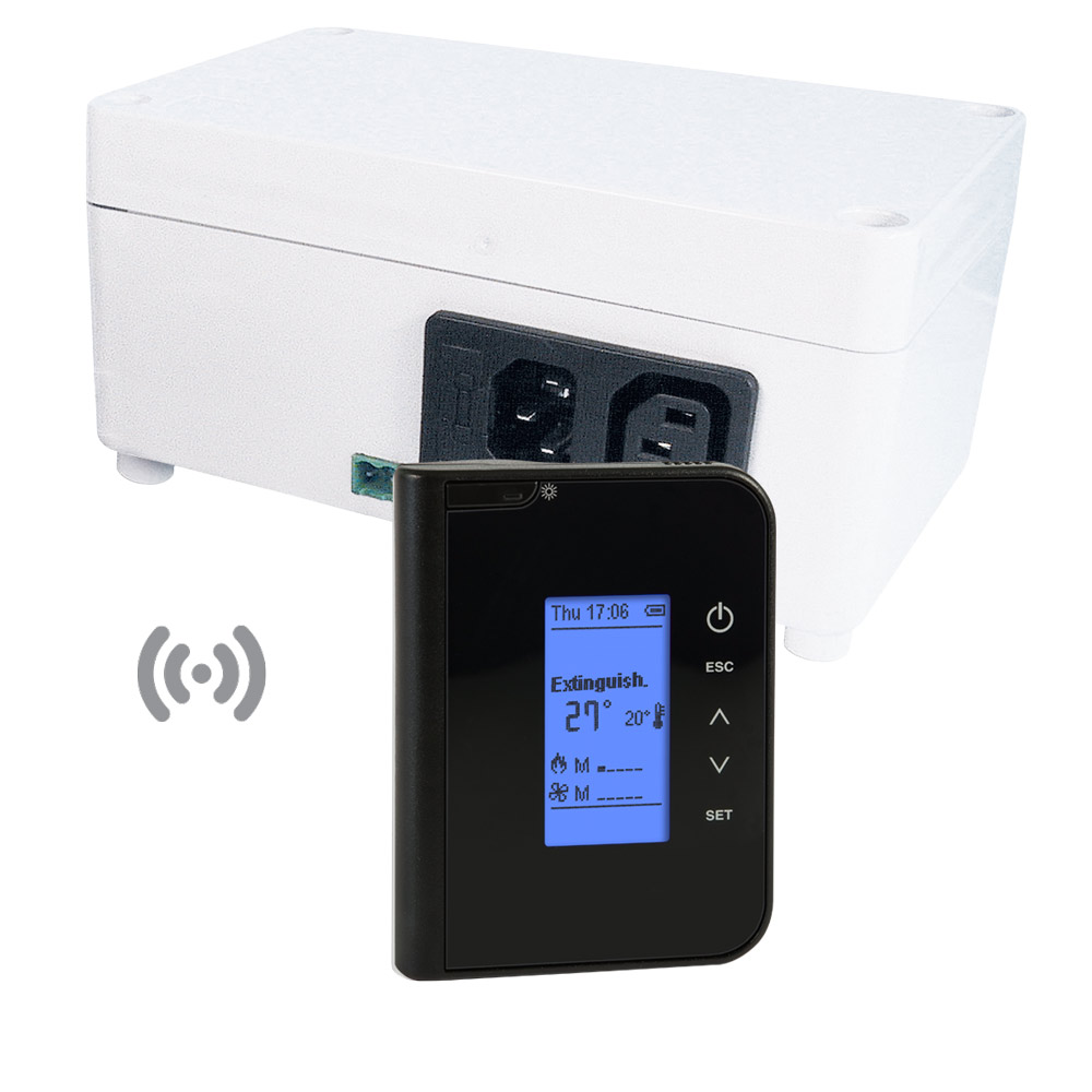 radio thermoregulator FC750 with LCD display and black case